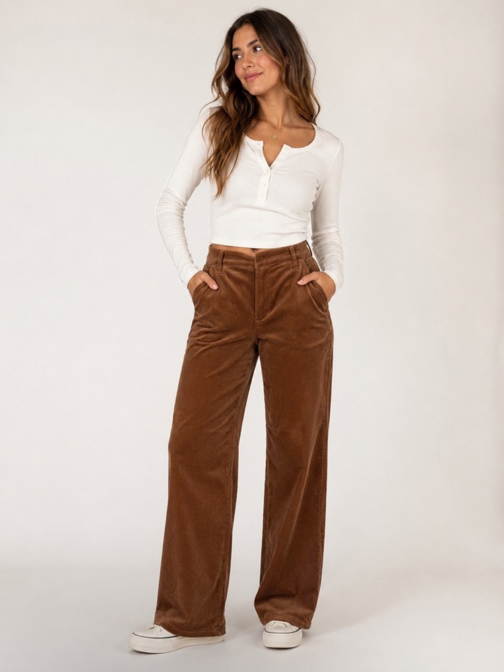 Citizens Of Humanity Lina trouser corduroy pants Terra brown sz 27 new wide leg